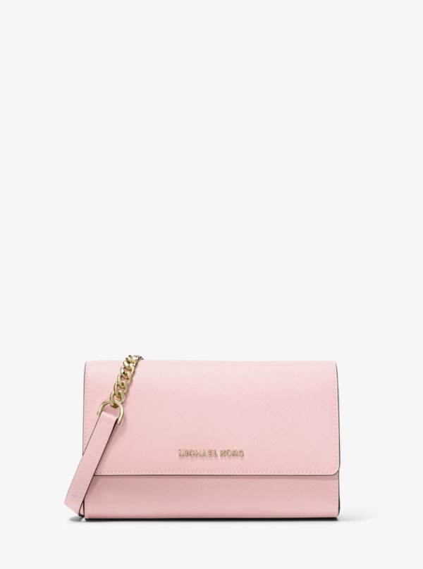 Damske Crossbody Kabelka Michael Kors Saffiano Leather 3-in-1 Crossbody Ruzove - Kabelky Michael Kors Nejlevnejsi | ISKJV-5709
